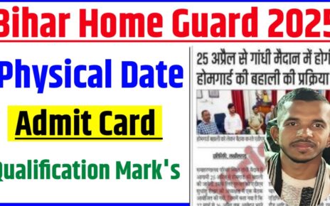 Bihar Homeguard Mein physical Mein Kitna ANnk Milega